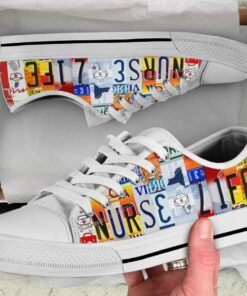 Nurse Life Shoes - Nurse Low Top Canvas Shoes