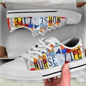 Nurse Life Shoes - Nurse Low Top Canvas Shoes