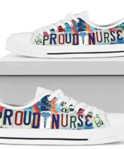 Proud Nurse Shoes - Nurse Low Top Canvas Shoes