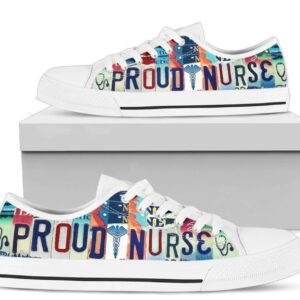 Proud Nurse Shoes - Nurse Low Top Canvas Shoes