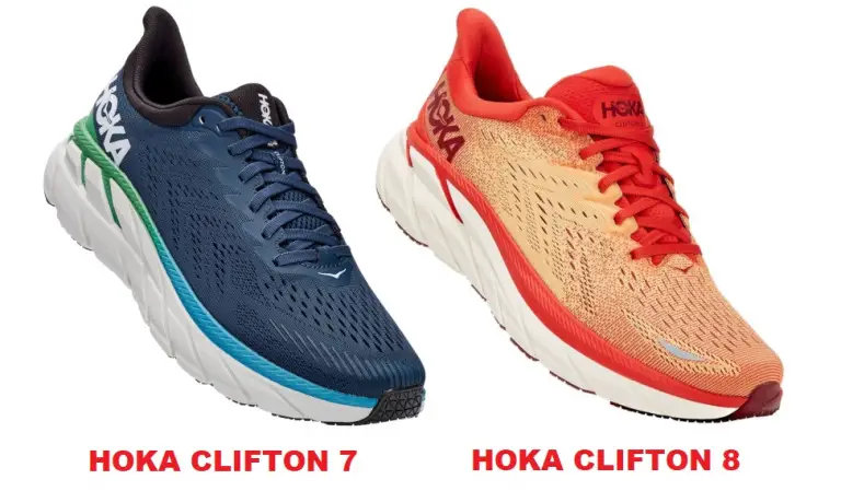 hoka clifton 7 vs 8 comparison