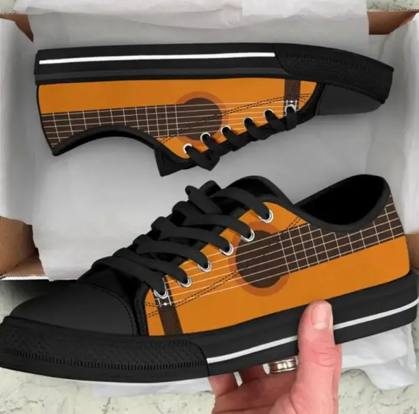 Classic Guitar Shoes - Guitar Low Top Canvas Shoes