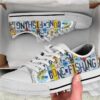 Gone Fishing Shoes - Fishing Low Top Canvas Shoes