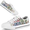 Love Ukulele Shoes - Ukulele Low Top Canvas Shoes