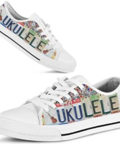 Love Ukulele Shoes - Ukulele Low Top Canvas Shoes