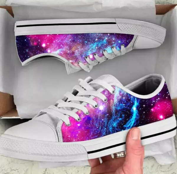 Stars Galaxy Shoes - Galaxy Low Top Canvas Shoes