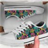 Sugar Skull Shoes - Skull Low Top Canvas Shoes