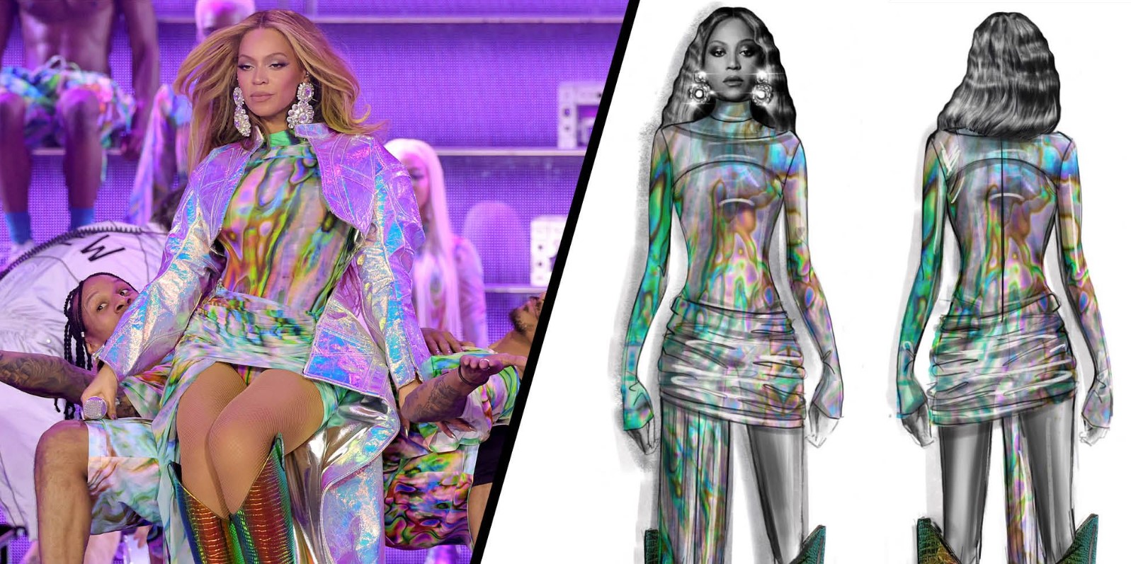 Beyonce custom outfit in World Tour