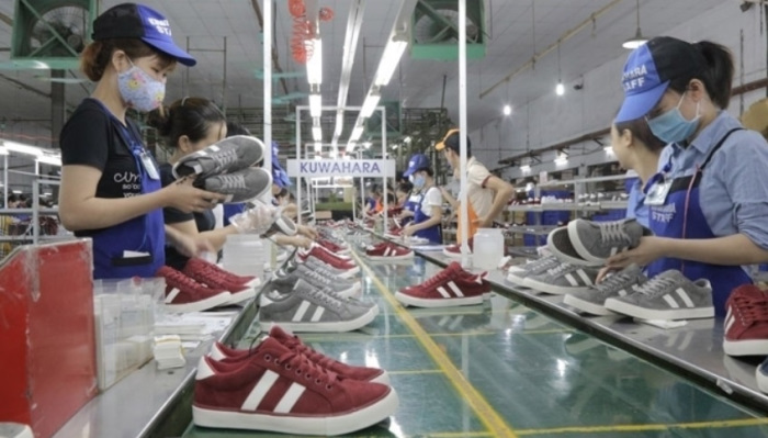 Adidas shoe factory in Vietnam