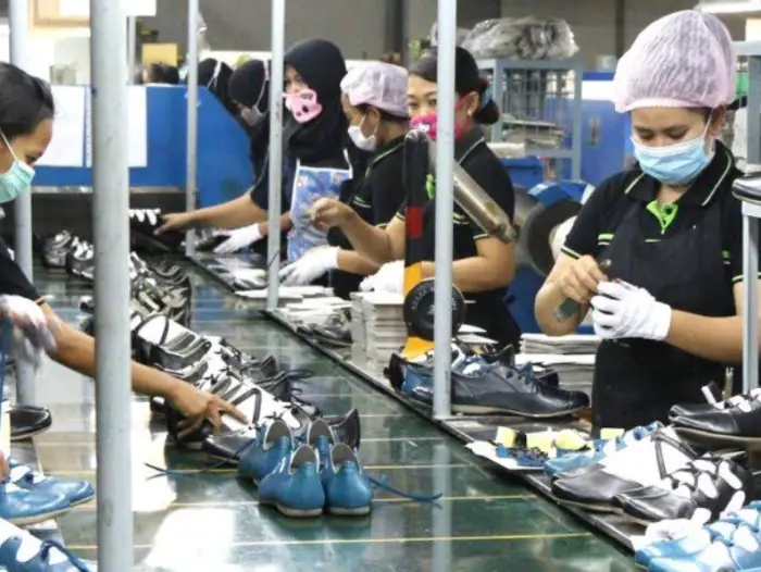 Puma shoes factory in Indonesia