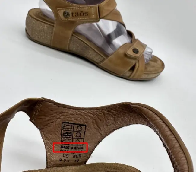 Taos Universe Leather Slingback Sandal Made in Spain