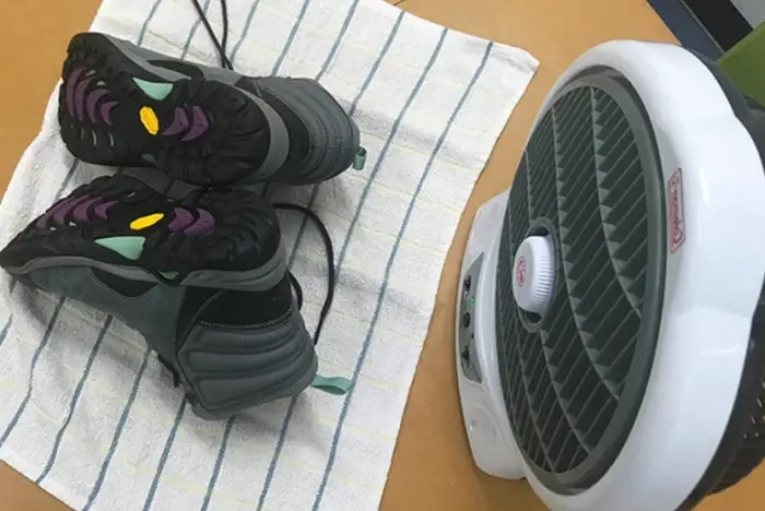 dry shoes with Electric Fan