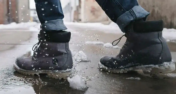 Leather Boots Get Wet