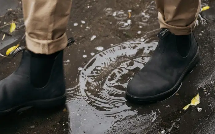 Blundstone in rain