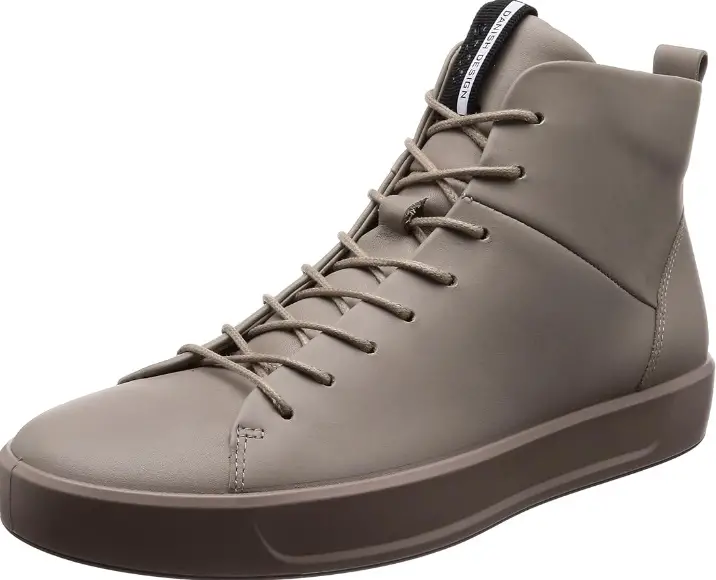 ECCO Men's Hi-Top Trainers, Grey Moon Rock