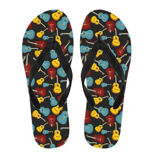 Colorful Guitar Flip Flops