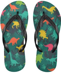 Cute Cartoon Dinosaur Flip Flops