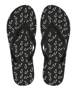 Fishing Hook Pattern Flip Flops