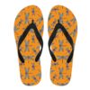 Orange Dragonfly Flip Flops