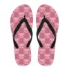 Pink Pig Pattern Flip Flops